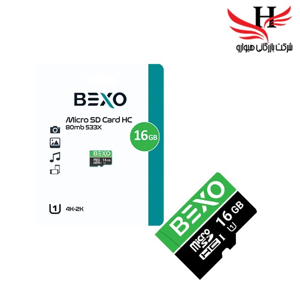 تصویر کارت حافظه بکسو با ظرفیت 16 گیگ باسرعت80MB